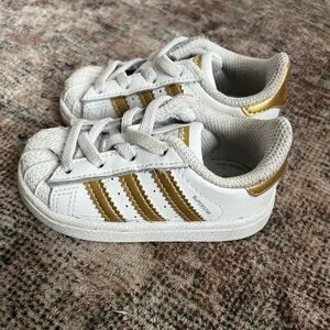adidas Kids Sneakers White and Gold